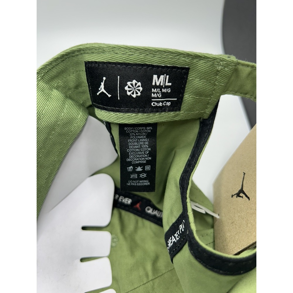 Nike Air Jordan Club Cap Hat Unstructured Olive M/L Adult Unisex FD5185-340 - Picture 5 of 5